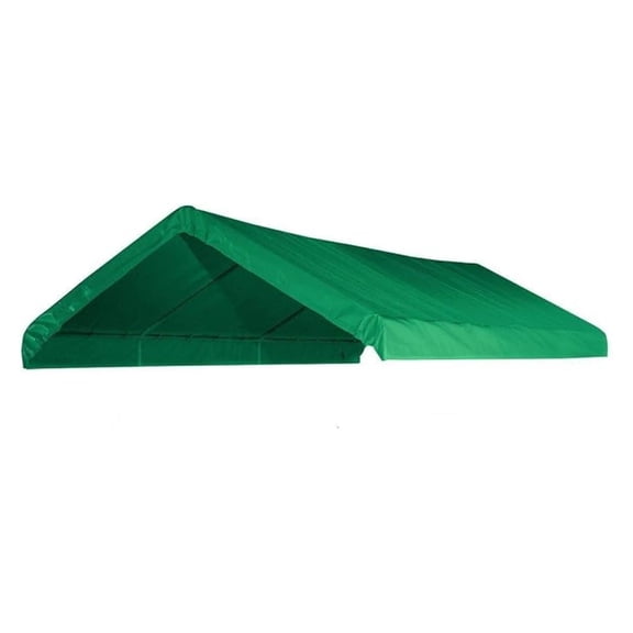 10X20 Heavy Duty Waterproof Green Valance Canopy Cover