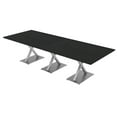 thumbnail image 1 of 10X4 Modular Rectangular Conference Table With X Bases Power Modules, 1 of 5