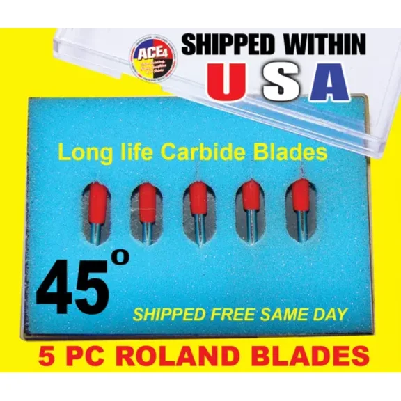 10X45 High Quality Roland Vinyl Cutter Plotter Blades New In Box