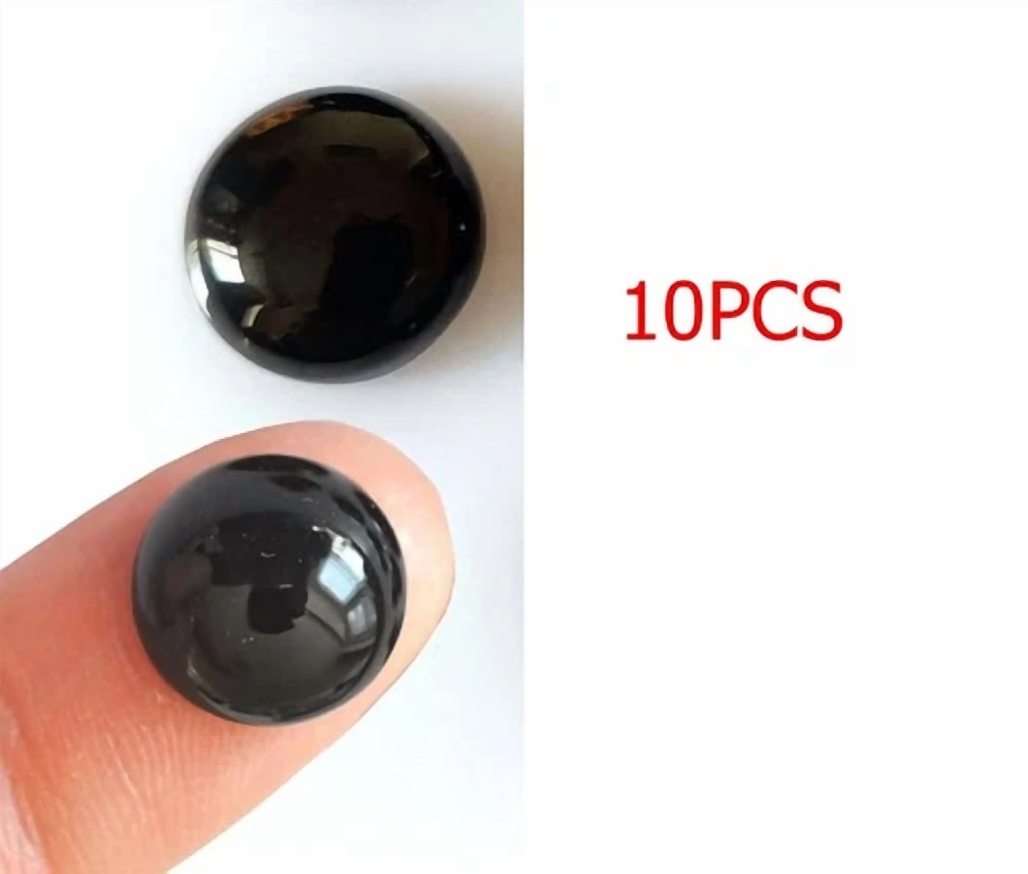 10X4Mm Polished Black Round Magnets For Fridge, Crafts, Office & Whiteboard