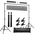 thumbnail image 1 of 10x6.5ft Heavy Duty Backdrop Stand Kit with Carry Bag for Photography, 1 of 6