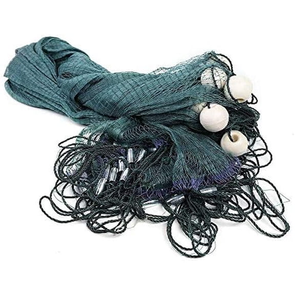 10X65Ft Fishing Drag Net Trap Cast Net Made Beach Net Beach Bait Seine Mesh Fish Net Polyethylene Net Iron Sink 320M USA New$$Sport & Recreation Other