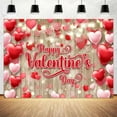 thumbnail image 1 of 10X6ft Valentine's Day Photography Backdrops, Vintage Rustic Wood Red Love Heart Valentine's Day Backdrops Decorations, Wedding Bridal Shower Wedding Anniversary Party Girl Birthday Decor Background, 1 of 5