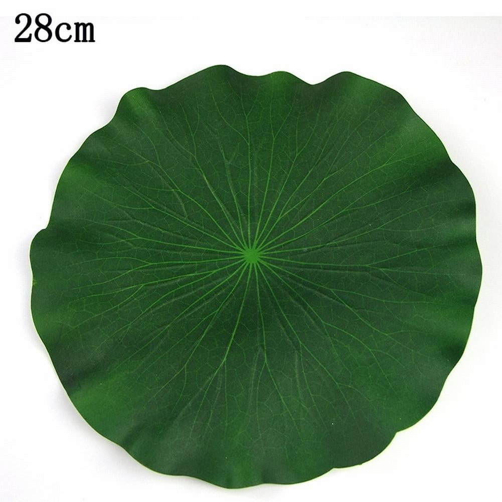 10Xartificial Fake Lotus Leaves Leaf Water Lily Floating Pool Plant
