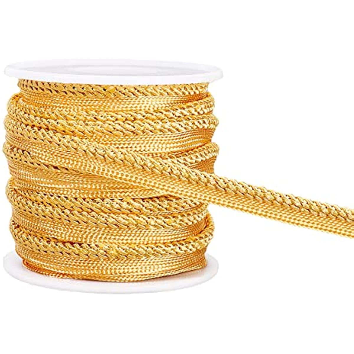 10Yard Metalic Gold Cord-edge Piping Trim Gold Flat Filigree Ribbon ...