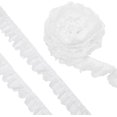 thumbnail image 1 of 10Yards 3-Layer Pleated Chiffon Flower Lace Trim White Organza Lace Edge Trim Polyester Ribbon for Jewelry Making, 1 of 9