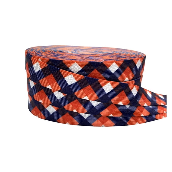 10Yards Diamond Printed Fold Over Elastic Ribbon Craft DIY Headwear Party Gift Wrapping Sewing Home Decoration Accessories