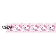 10Yards Hello Kitty Halloween Holiday Grosgrain Ribbon Printed Ribbons for Party Hairbows Decoration Marerials Yening
