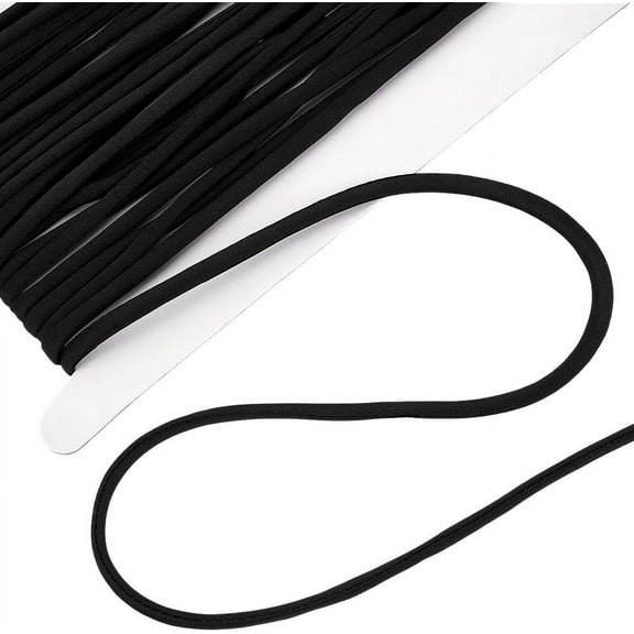 10Yards Polyester Cords Soft Drawstring Replacement Rope for Sweatpants Shorts Pants Jackets Coats Black 5mm