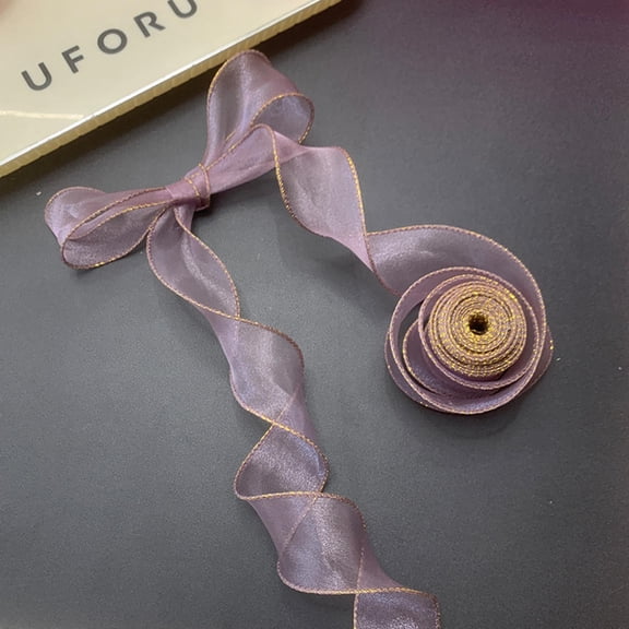  10Yards/Roll Silk Ribbon Roll 40mm Satin Ribbon Organza Ribbons for Gift Wrapping Handmade Wedding Birthday Party Decor Bow DIY Craft