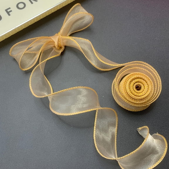  10Yards/Roll Silk Ribbon Roll 40mm Satin Ribbon Organza Ribbons for Gift Wrapping Handmade Wedding Birthday Party Decor Bow DIY Craft