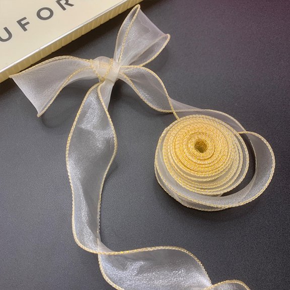  10Yards/Roll Silk Ribbon Roll 40mm Satin Ribbon Organza Ribbons for Gift Wrapping Handmade Wedding Birthday Party Decor Bow DIY Craft