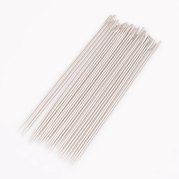 10bags Carbon Steel Sewing Needles Darning Needles 55x0.7mm Hole: 0.5mm