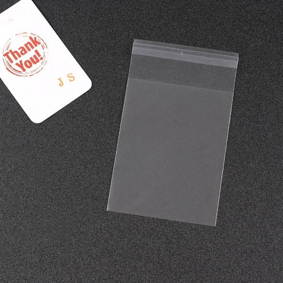 10bags OPP Cellophane Packaging Bags Frosted for Bake Packaging Rectangle Clear 13x8cm Unilateral Thickness: 0.05mm Inner Measure: 8x10cm about 95~100pcs/bag