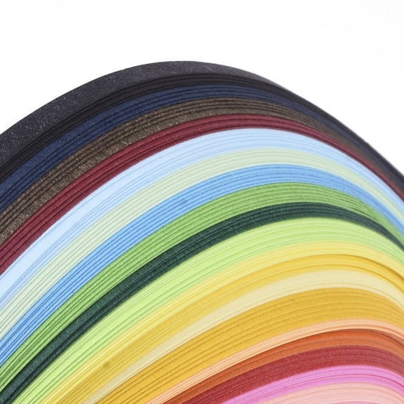 10bags Quilling Paper Strips Colorful 390x3mm about 120strips/bag