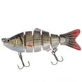 thumbnail image 1 of 10cm 17g Fishing Lure 6 Segment Attractive Plastic Simulation Multi Jointed Hard Bait for Fishing Lover, 1 of 7