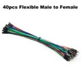 10cm 20cm 30cm 24AWG Dupont Cable Line Copper Long Ribbon Jumper Wire Male Female Connector Kit