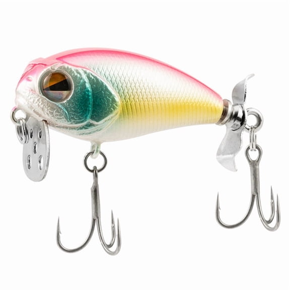 10cm/5.5g Topwater Fishing Lure Artificial Bait Hard Plopper Rotating Tail Fishing Tackle Fishing Bait A