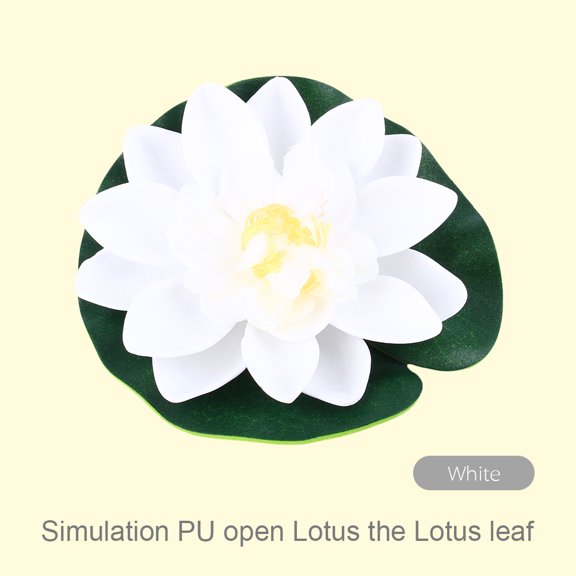 10cm Artificial Fake Lotus Water lily Floating Flower Garden Pool Plant Ornament