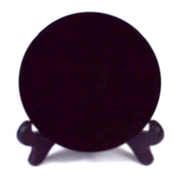 10cm Black Obsidian scrying mirror W/ stand | Trending Now