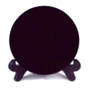 10cm Black Obsidian scrying mirror W/ stand | Trending Now
