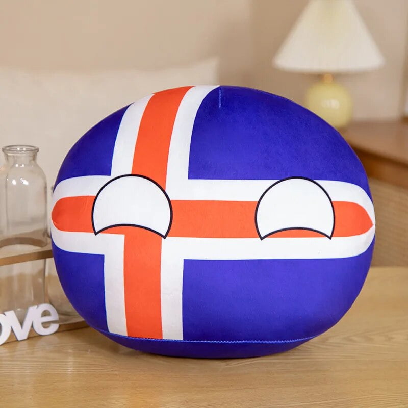 10cm Country Ball Plush Toys Polandball Pendant Country Flag Balls ...