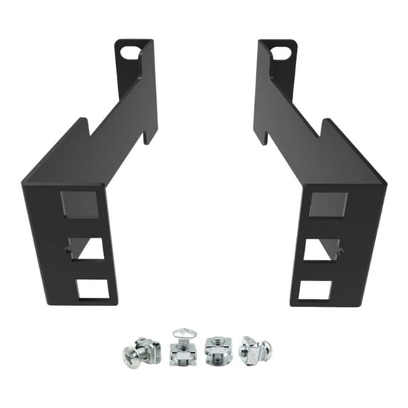 10cm Deep Server Rack Mount Adapter Set Heavy Duty Carbon Steel Bracket ...