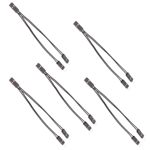 10cm Duponts Connectors Wire 2.54mm 2Pin Female to Two Male for DIY Electronics