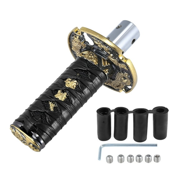 10cm Gear Shifter Lever Shift Knob Classic Braided Pattern for Most Manual Car Automatic Car Black