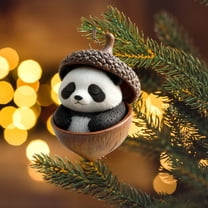 10cm Hanging Pincone Animals Ornament, Pretty Cute Animals Wall Window Decoration, Simulation Forest Animals Ornaments, Indoor Outdoor Hanging Decoration for Home Office