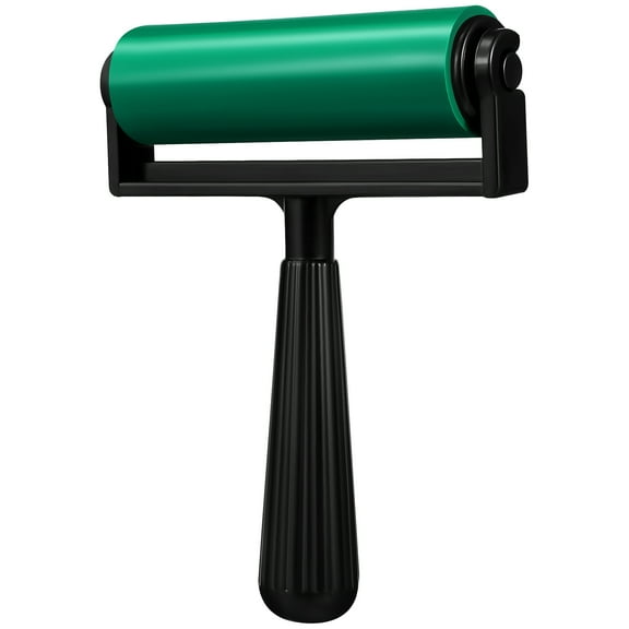 10cm Printmaking Rubber Brayer Roller Ink Brush Craft Stamping Brayers Roller for Crafting Wallpapers Application ( Green )