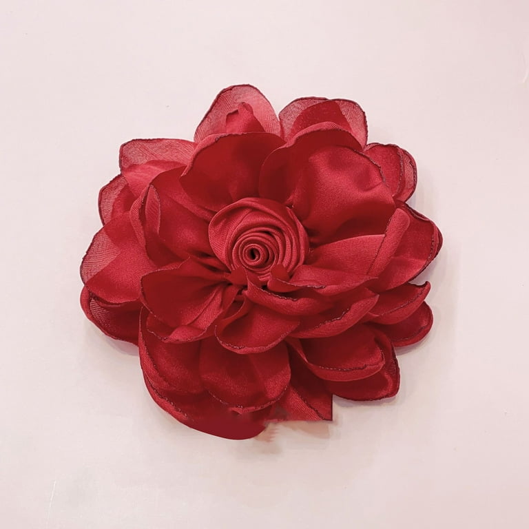 10cm Rose Fabric Flower Accessory Women Versatile Corsage Hair