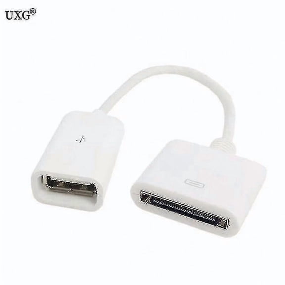 10cm USB 2.0 Female to 30 Pin Female Short Data and Charging Cable Dock Adapter