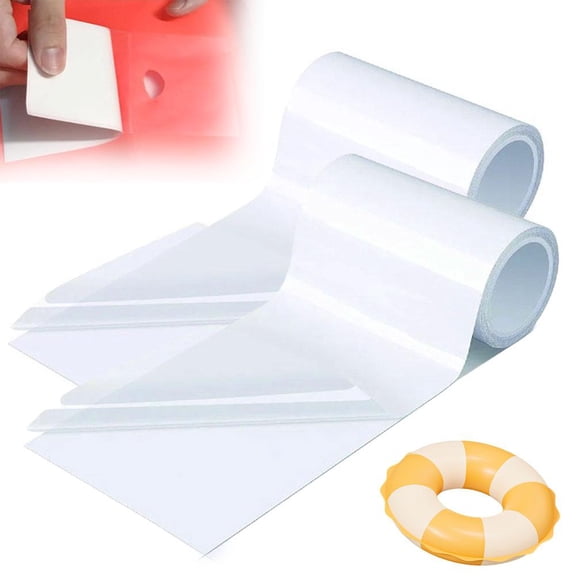10cmx2m Rolls High-Viscosity Clear TPU Pool Patch Repair Kit, Inflatable Patch Repair Kit, Waterproof Heavy Duty, Self-Adhesive Pool Liner Patches for Bounce House,Tent,Canvas,Canopy,Swimming
