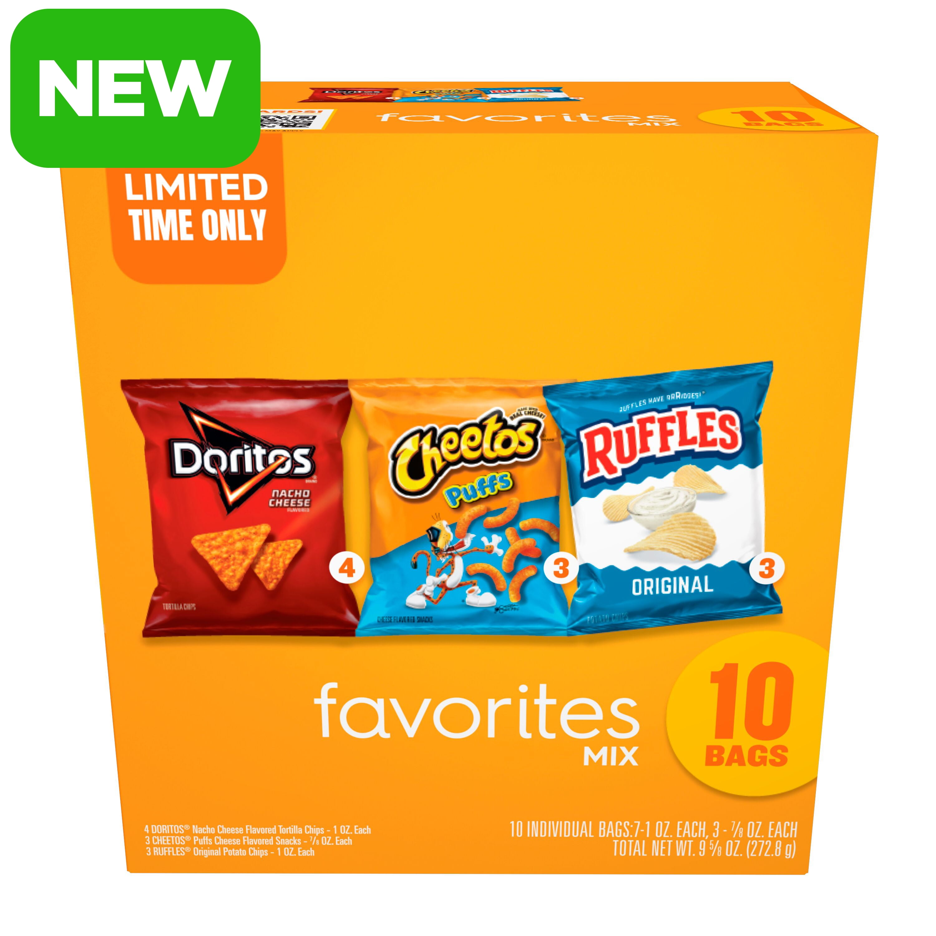 Frito-Lay Snacks Favorites Mix Variety Pack, 10 Count