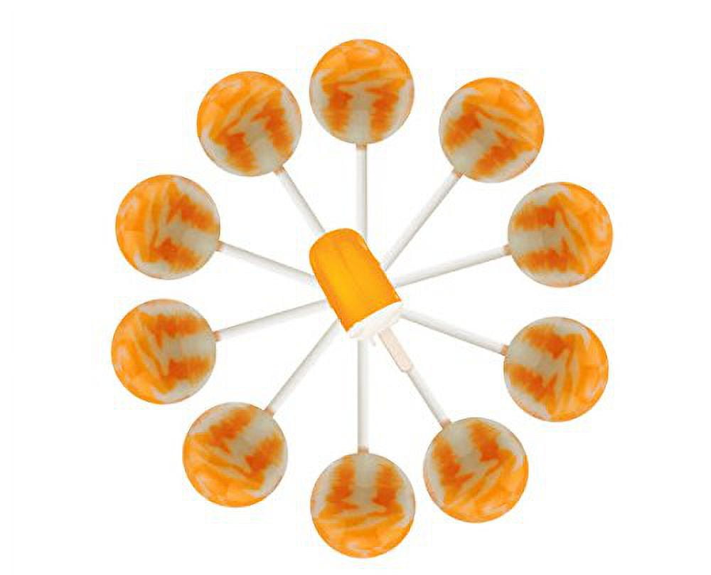 10ct. Orange Creamsicle Cream Swirl Lollipop Bag