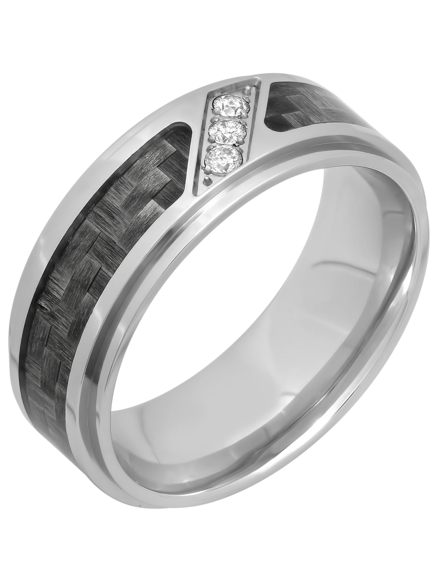 Stainless steel carbon fiber ring store