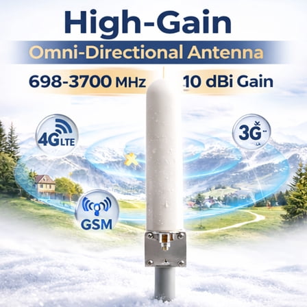 4G/5G LTE Signal Booster Antenna, 6dBi High Gain, Omnidirectional, 6002700MHz