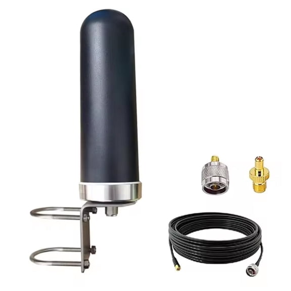 10dBi Outdoor Omni Directional 4G LTE 5G Antenna 698-6000MHz Wideband Cellular Antenna for Routers, Signal Boosters and Gateways