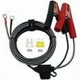 thumbnail image 1 of 10ft / 3.05m 14 AWG Extension Cord Eyelet Terminal with Battery Clamp 12V/ 24V Battery Clip-On For High-power inverter,boat,RV battery,air pump,car fridge,car cooler,cart fan and other device, 1 of 1