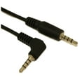 thumbnail image 1 of 10ft 3.5mm 4 Conductor TRRS ANGLED/STRAIGHT Mini +Mic / Video M/M Cable, 1 of 1