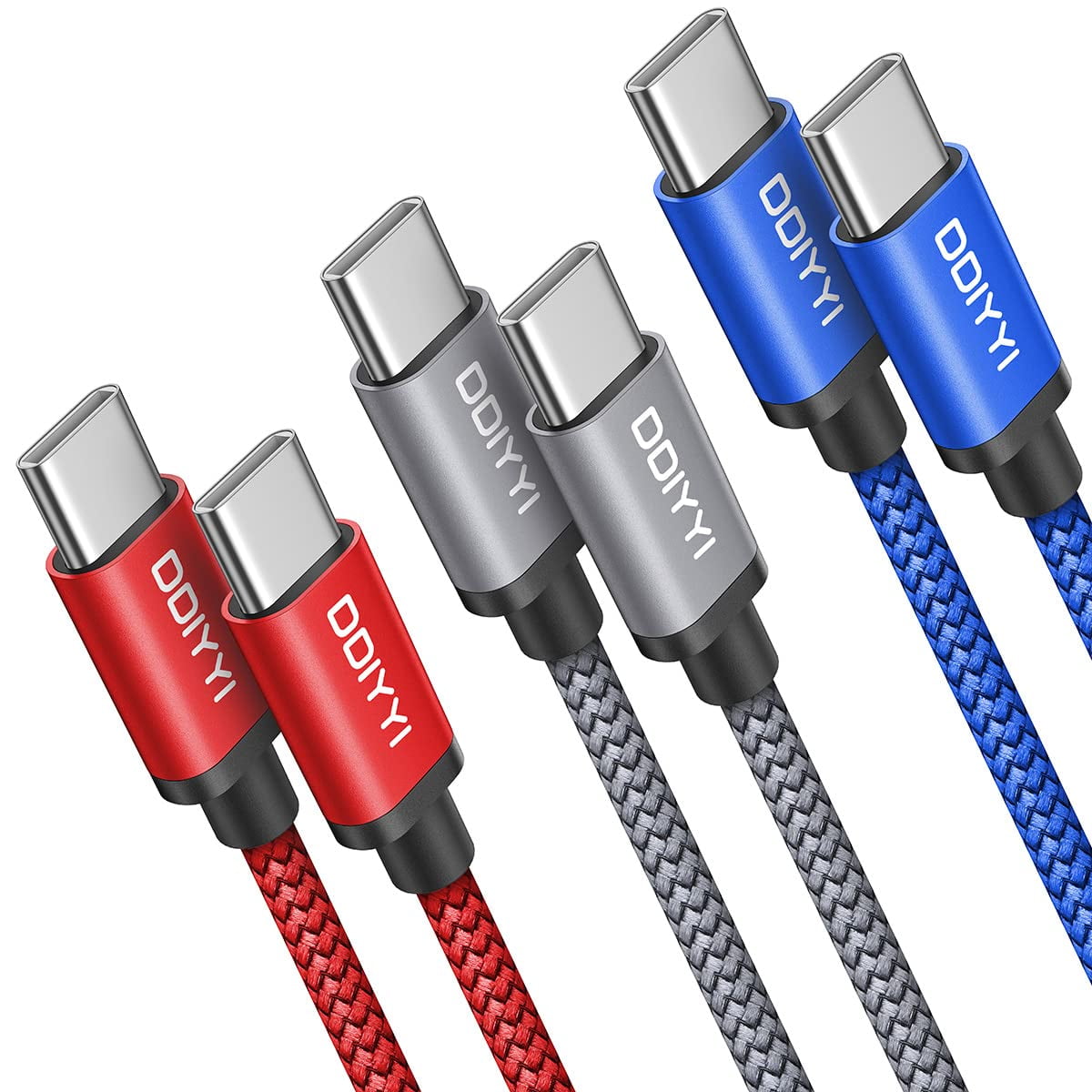 (10ft, 3Pack) USB C to USB C Cable, 60W Fast Charging Type C to Type C