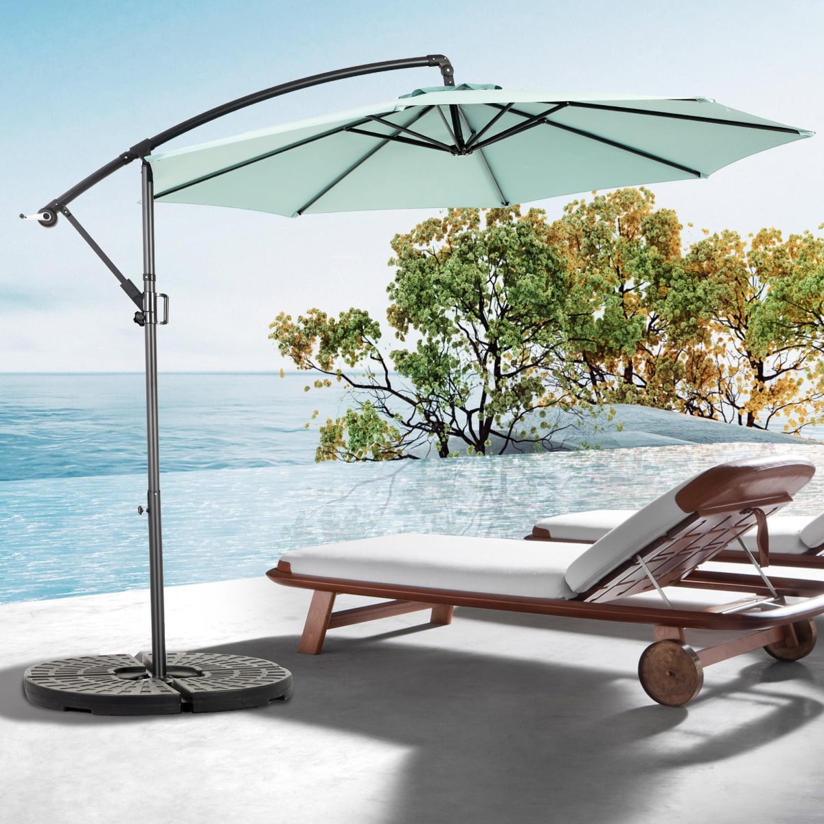 auto open patio umbrella Automatic with Remote Control This 9 foot California Umbrella California Umbrella 11' Round Aluminum