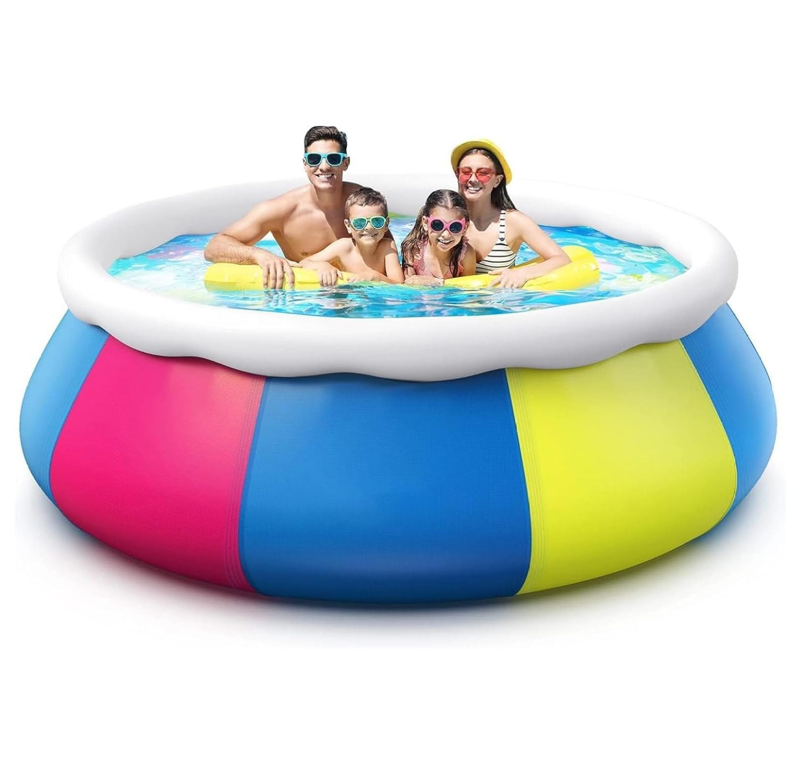 10ft ×30in Inflatable Swimming Pool Easy Set Pool with Pool Cover, Blow Up Pool Swimming Pools