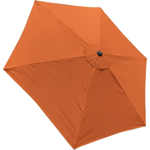 10ft 6 ribs Replacement ORANGE STRONG AND THICK Umbrella Canopy (Canopy Only) ORANGE-106