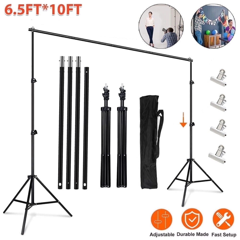 Walmart discount codes: Walmart 10ft Heavy Duty Adjustable Photography Backdrop Stand Kit with Carry Bag, 4 Clamps for Video Shoot