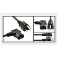 thumbnail image 1 of 10ft Black Right Angle Power Cable for Samsung LN26B460B2D with a Yellow Cabl..., 1 of 2