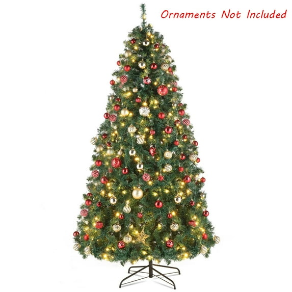 10ft Christmas Tree with 1200 Lights, Warm Color with Colorful 10 Modes, Remote Control, 5090 Branches, PVC Material, Green