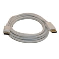 thumbnail image 1 of 10ft DisplayPort to DisplayPort (v1.2) Cable, 28AWG, Gold Plated, White, 1 of 2