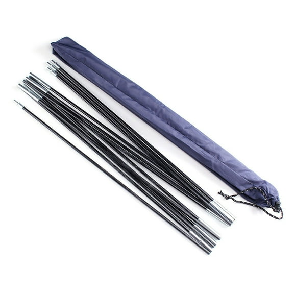10ft Fiberglass Camping Tent Pole Bars Outdoor Support Rods Awning Frames Kit